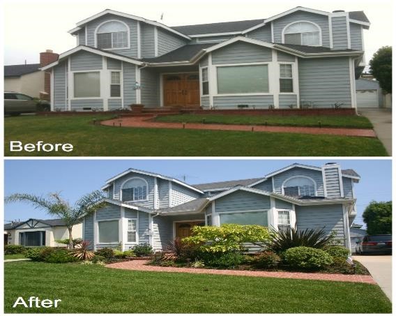 before after landscaping