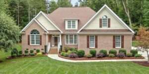 brick frame house